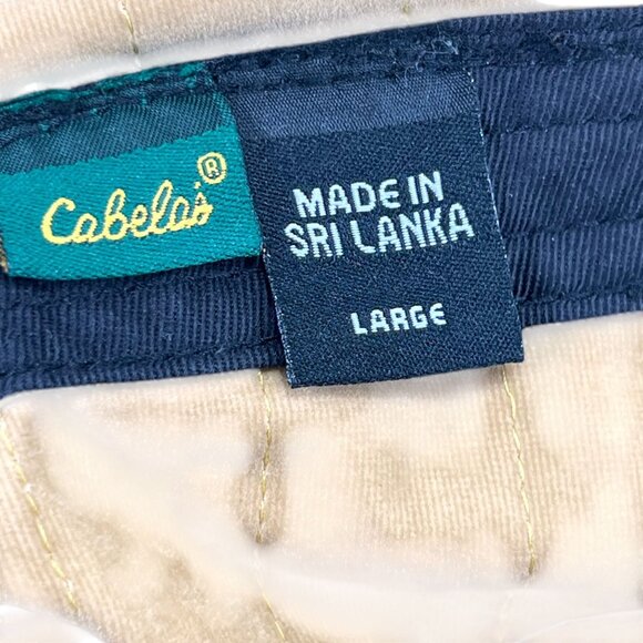 Cabelas Camouflage Hunting Hat Gore-tek Cap Adjustable Chin Strap Neck Flap Lg - Picture 12 of 15